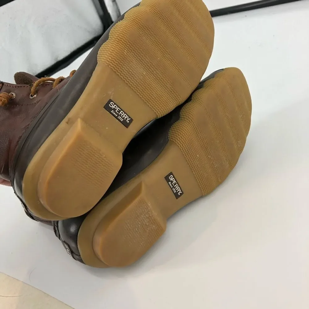 ‎SPERRY Saltwater Duck Boots Dark Brown